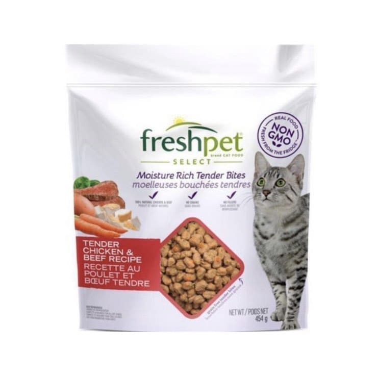 Fresh pet select tender bites chicken & beef recipe (cat food)