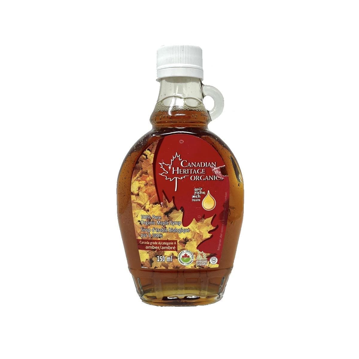 Canadian Heritage Organics 100% Maple Syrup (250ml)