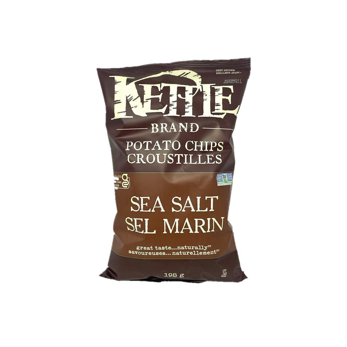 Kettle Brand Potato Chips Sea Salt (198g)