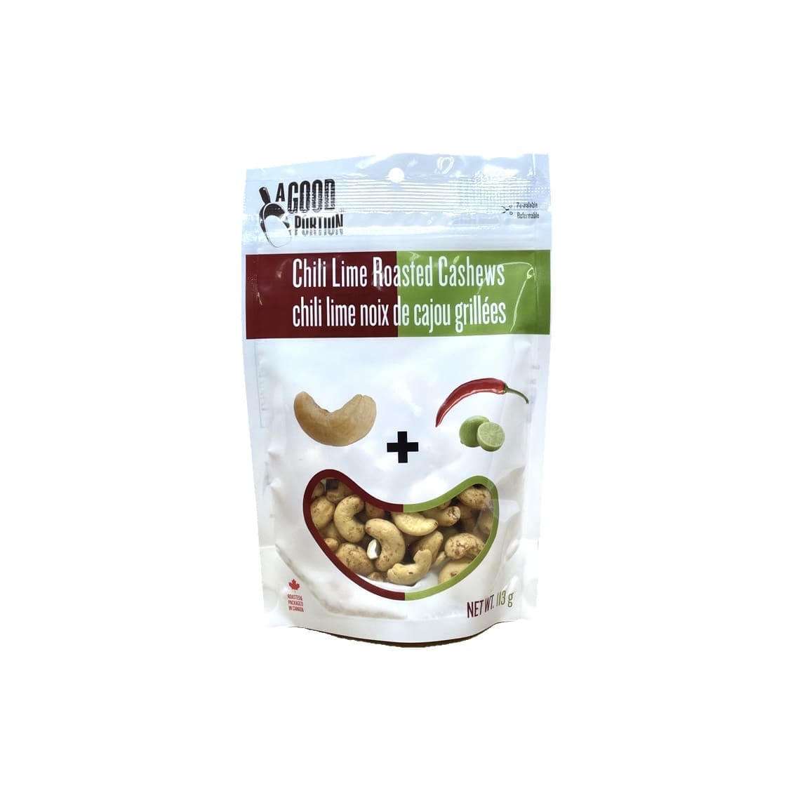 A Good Portion Roasted Cashews Chilli Lime (113g)