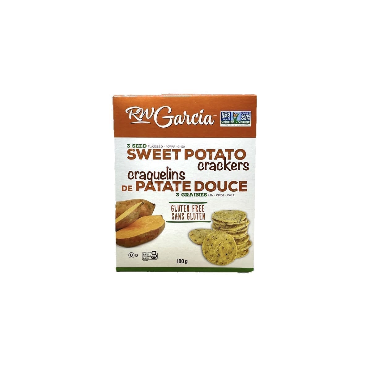 RW Garcia 3 Seed Sweet Potato Crackers (180g)