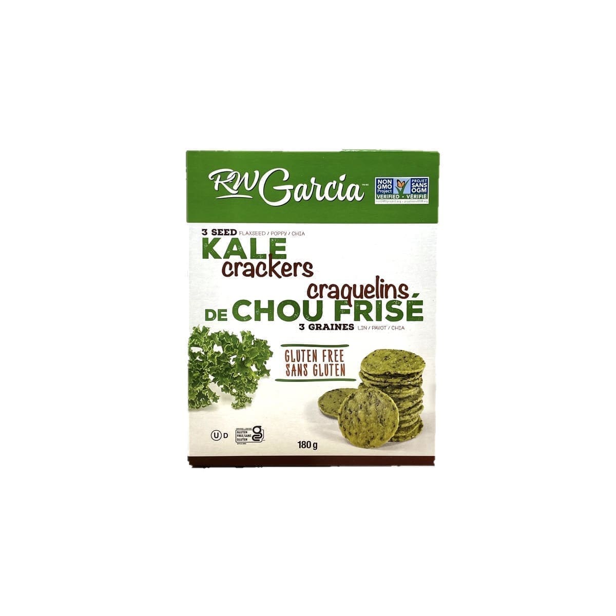 RW Garcia Gluten-Free 3 Seed Kale Crackers (180g)