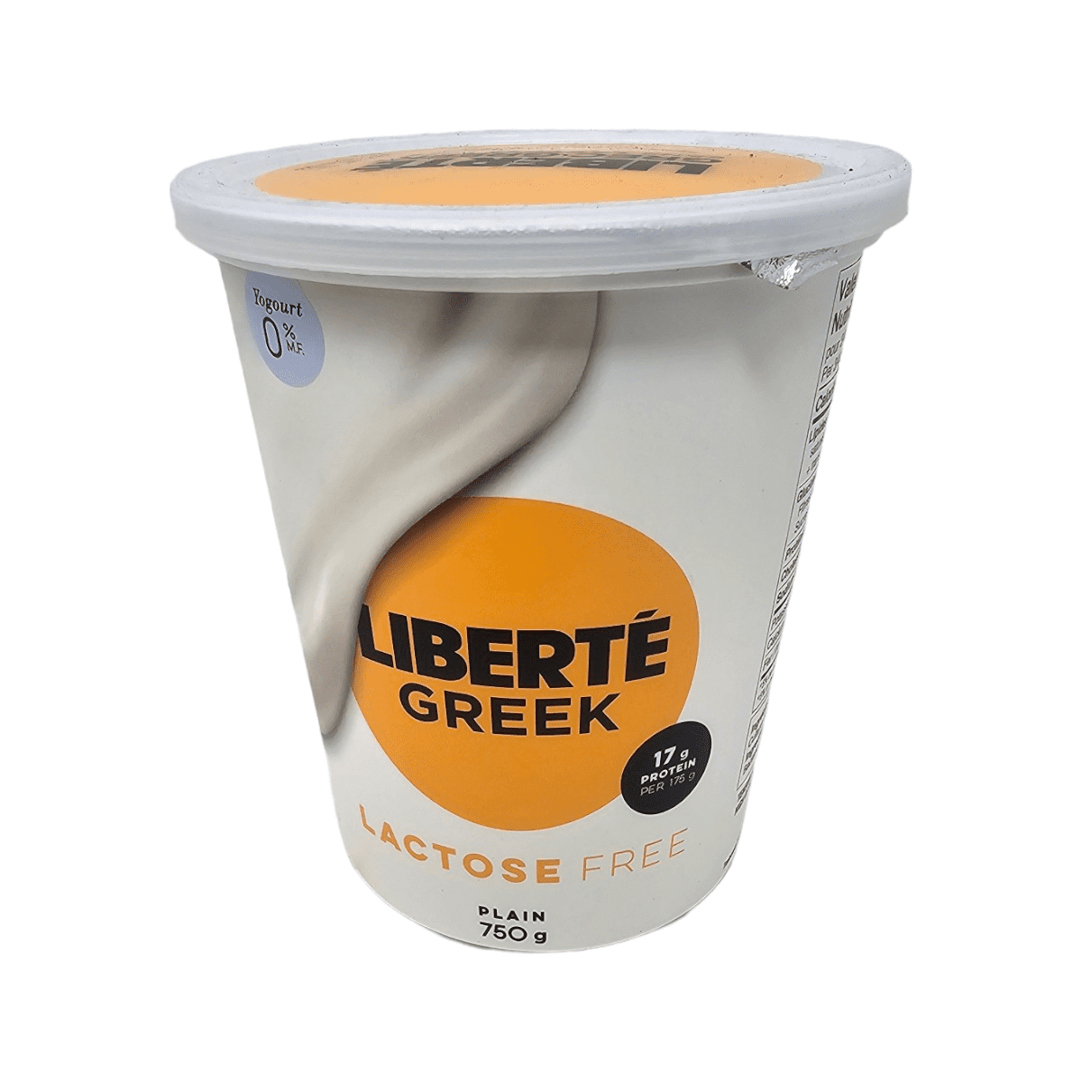 liberte greek lactose free plain 0% 750g