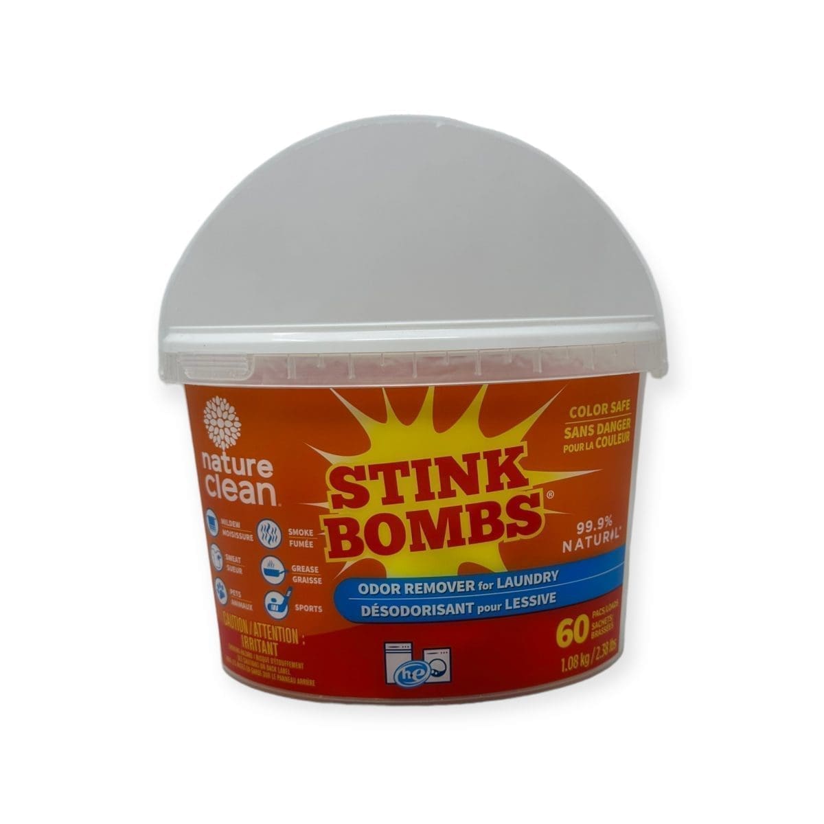 Nature Clean Stink Bombs Odor Remover for Laundry (1.08Kg)