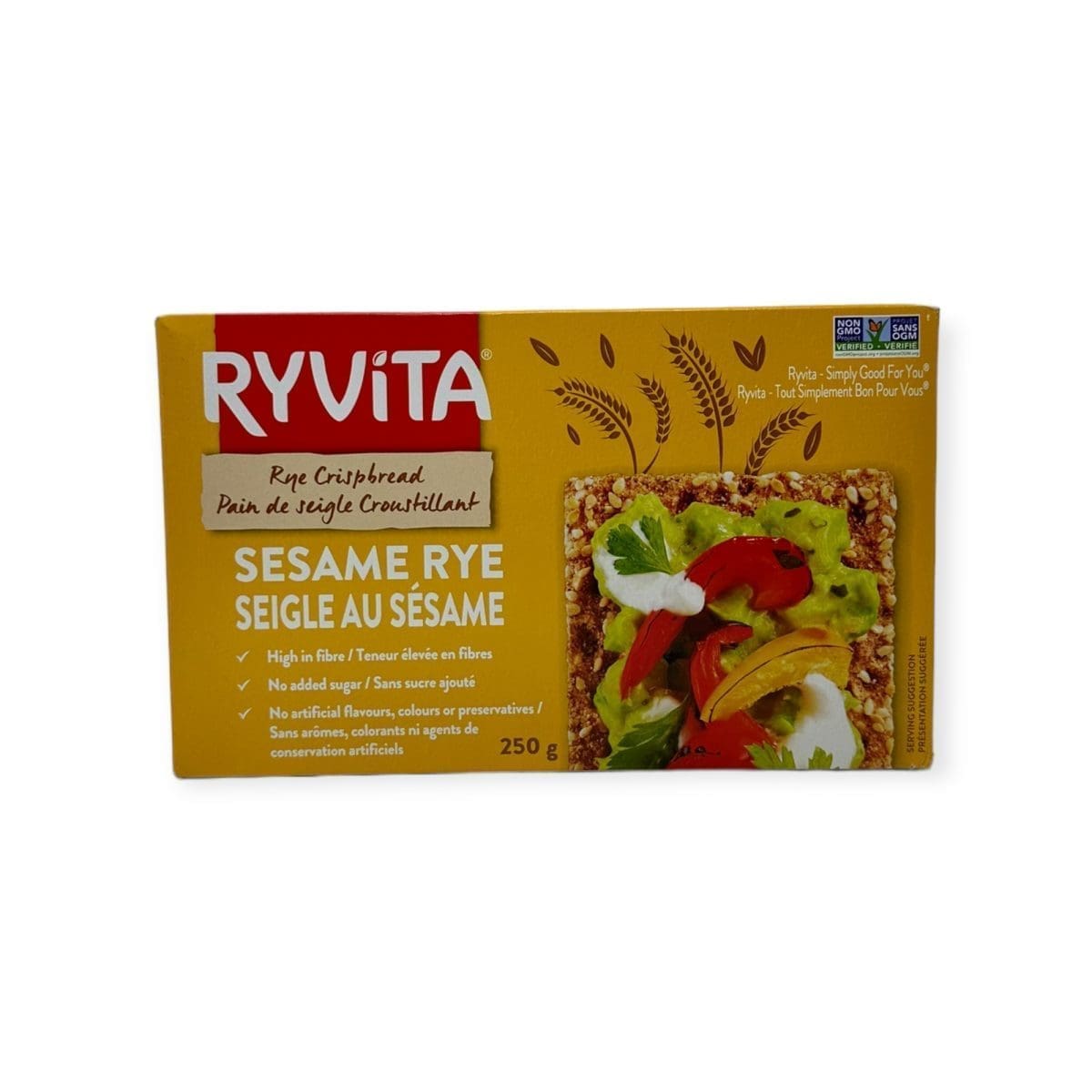 Ryvita Rye CrispBread Sesame Rye  (250g)