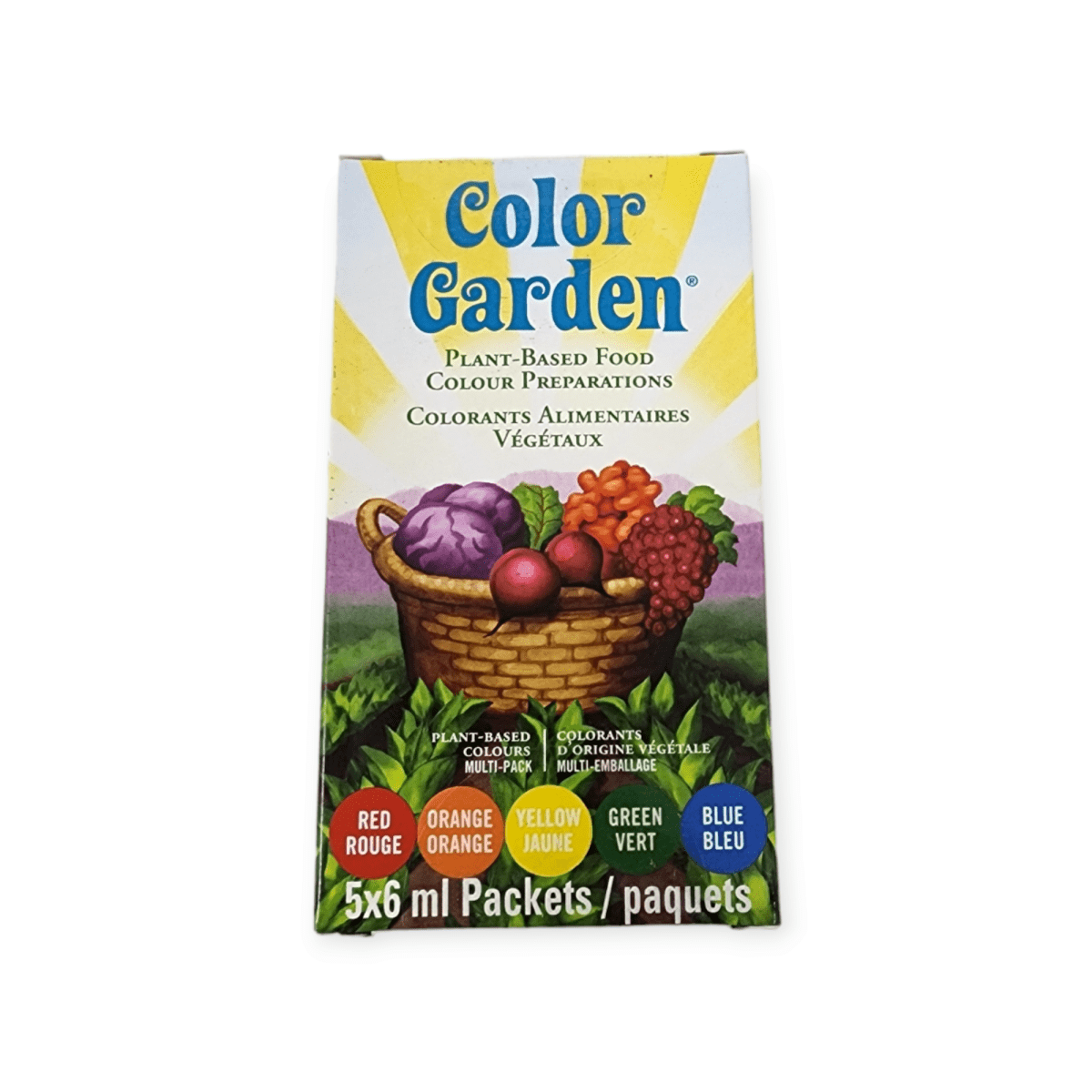 Color Garden Plant-Based Food Colour Preparations (5x6mL)