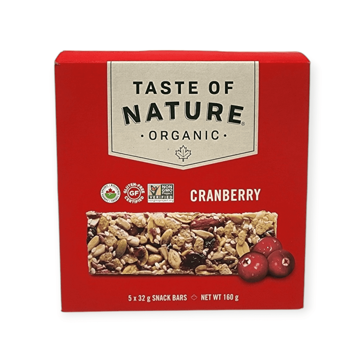 Taste of Nature Organic Cranberry (5x32g)