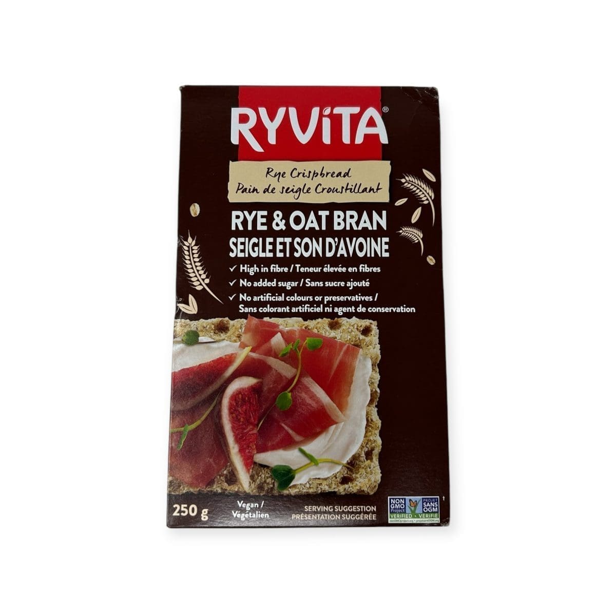 Ryvita Rye Crispbread Rye & Oat Bran (250g)