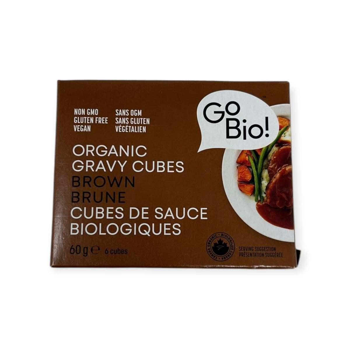 Go Bio Organic Gravy Cubes Brown (60g)