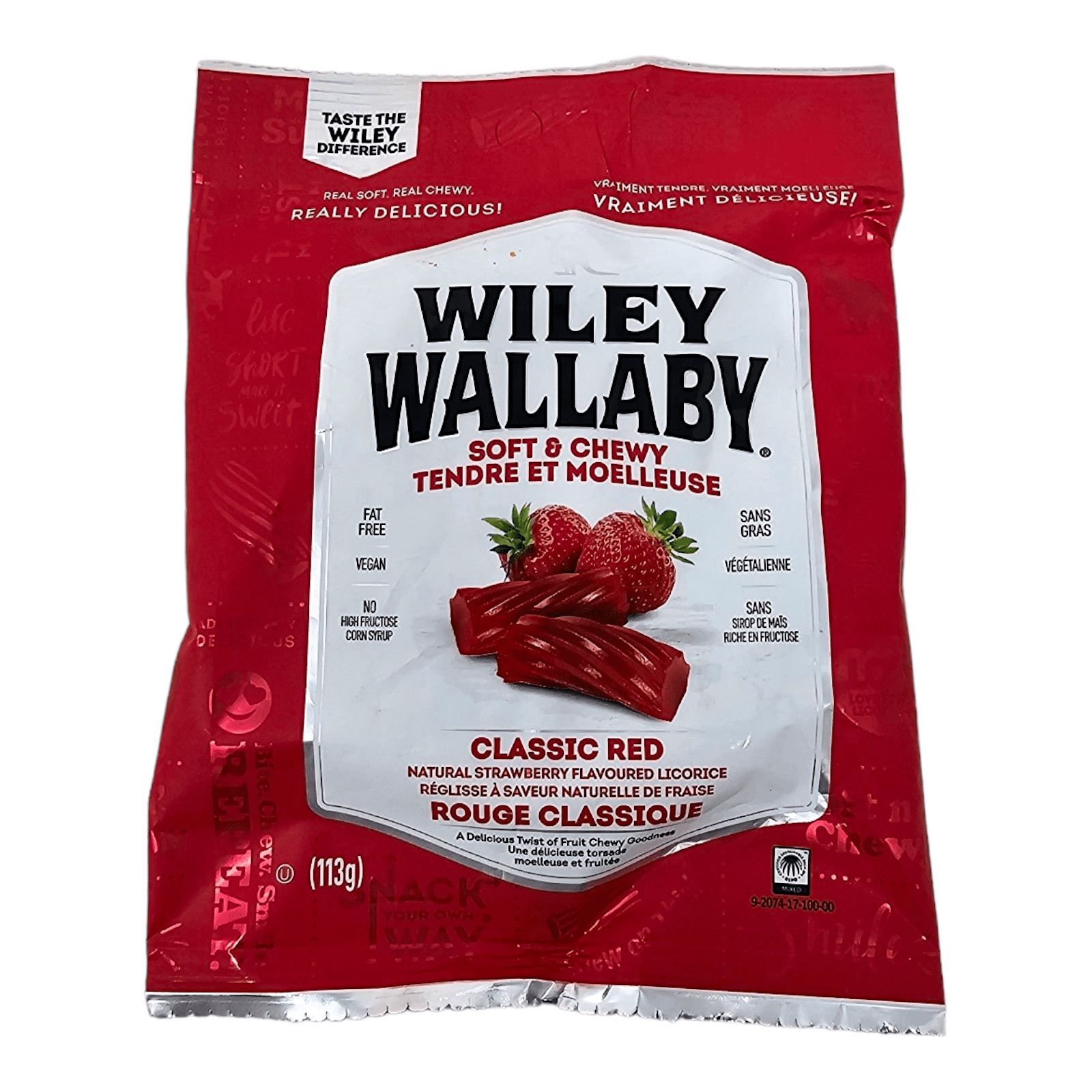Wiley Wallaby Classic Red Licorice (113g)