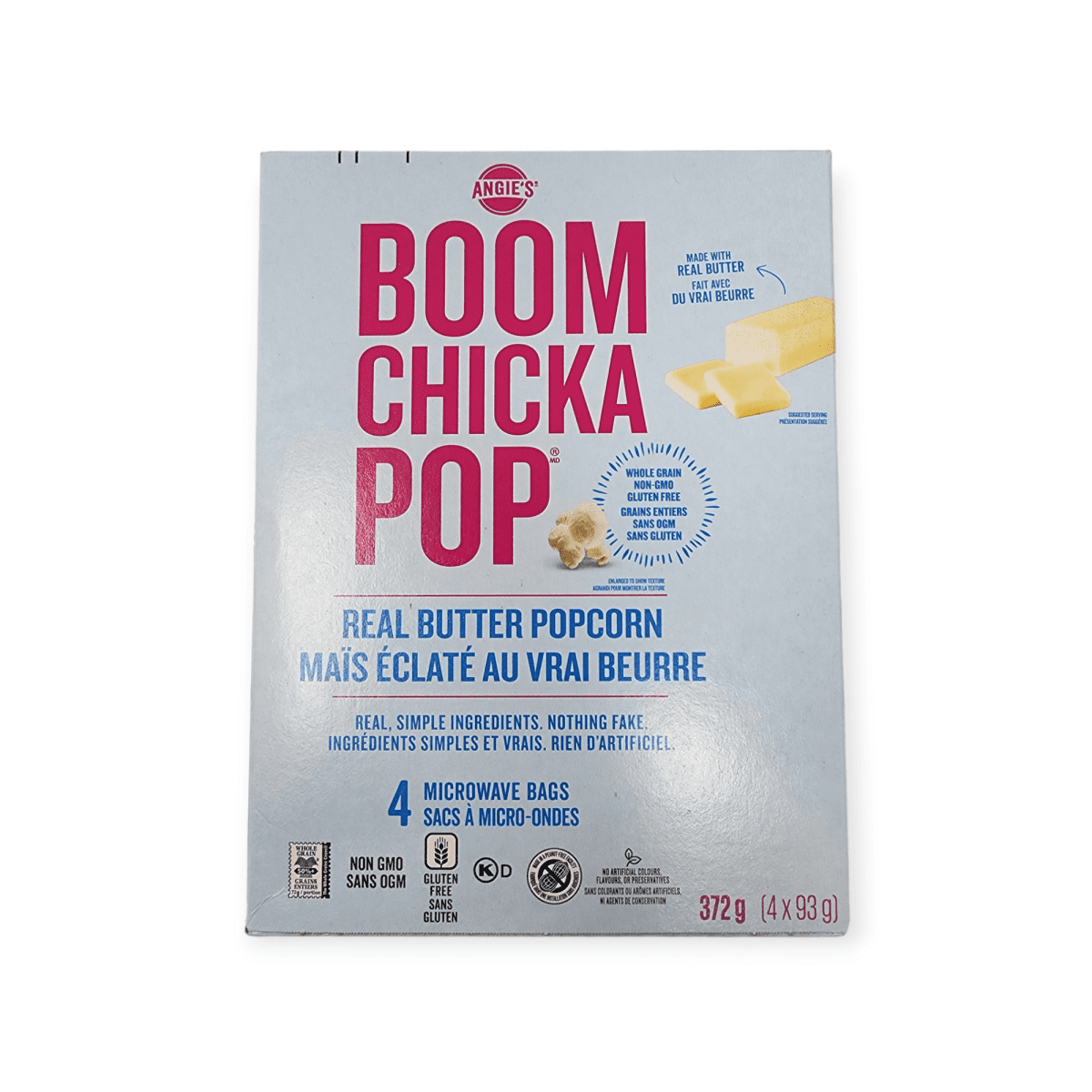 Boom Chicka Pop Real Butter Popcorn (6x372g)