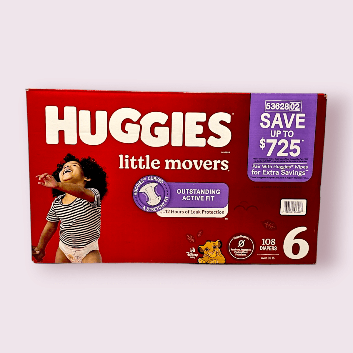 Huggies Little Movers 108 Diapers