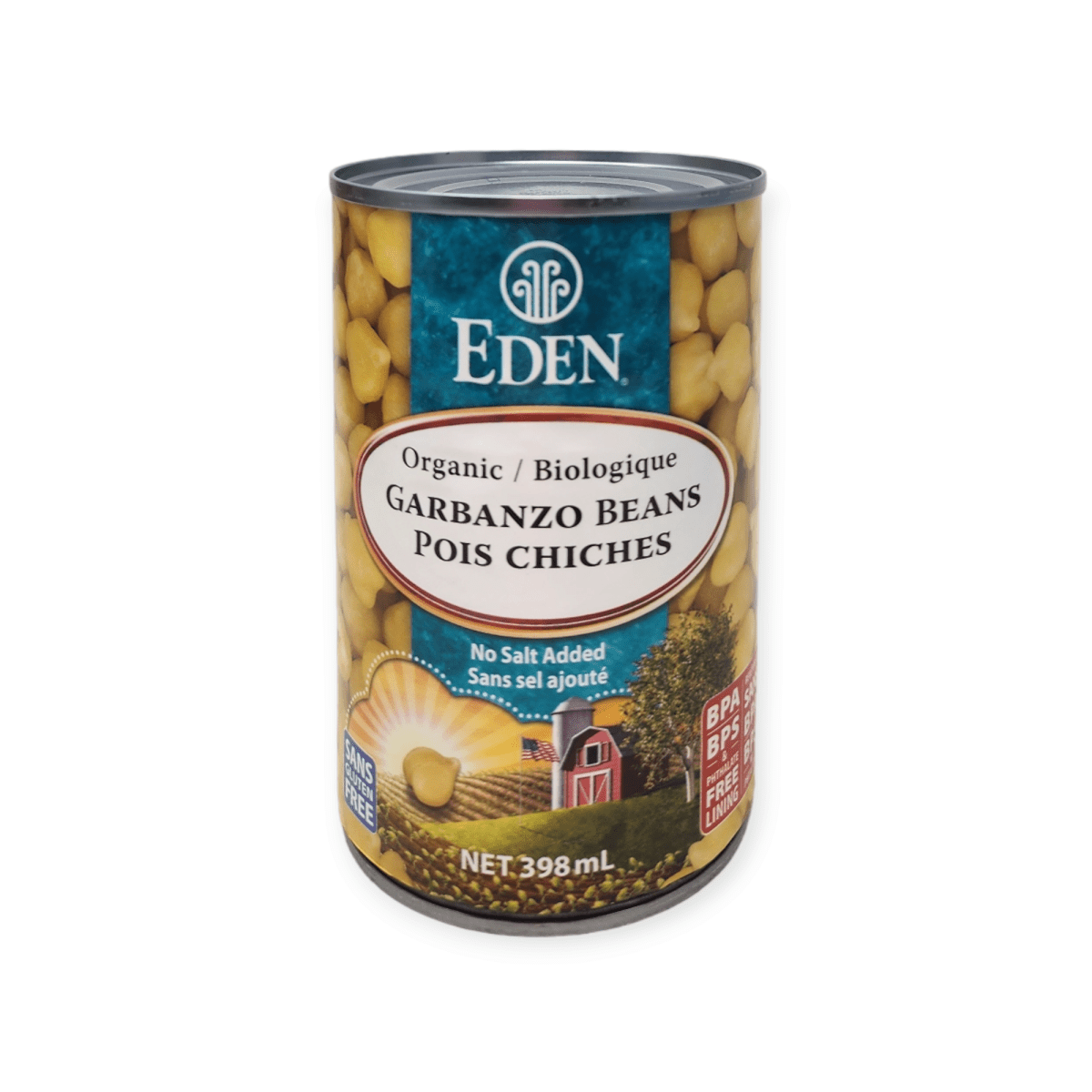 Eden Organic Garbanzo Beans No Salt Added (398mL)