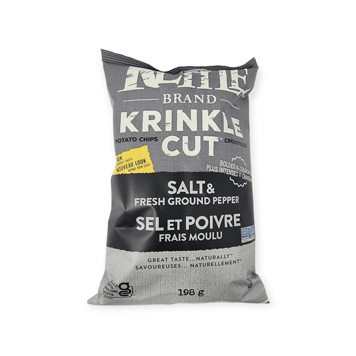 Kettle Brand Krinkle Cut Salt & Fresh Ground Pepper (198g)