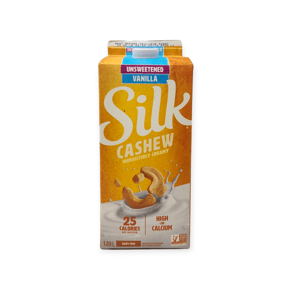 Silk Cashew Unsweetened Vanilla (1.89L)