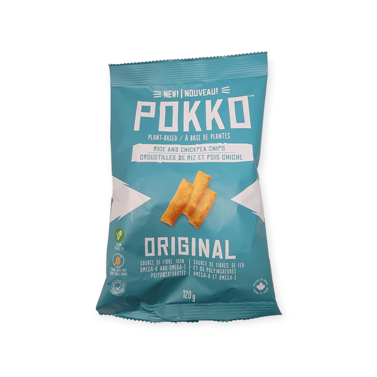 Pokko Plant-Based Rice & Chickpea Chips Original (120g)