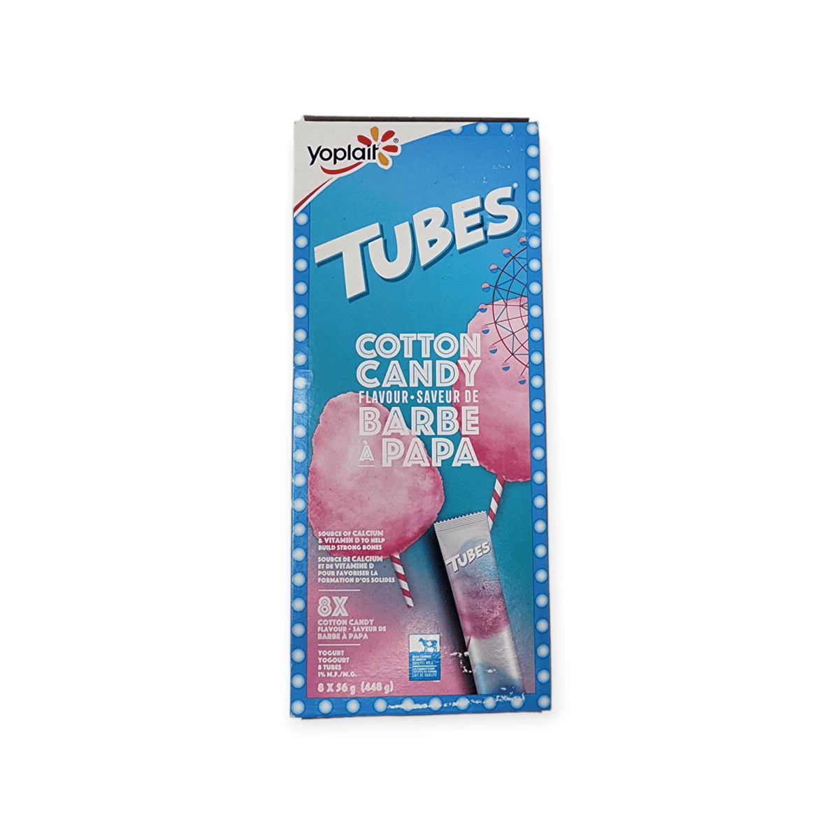 Yoplait Tubes Cotton Candy(8x56g)
