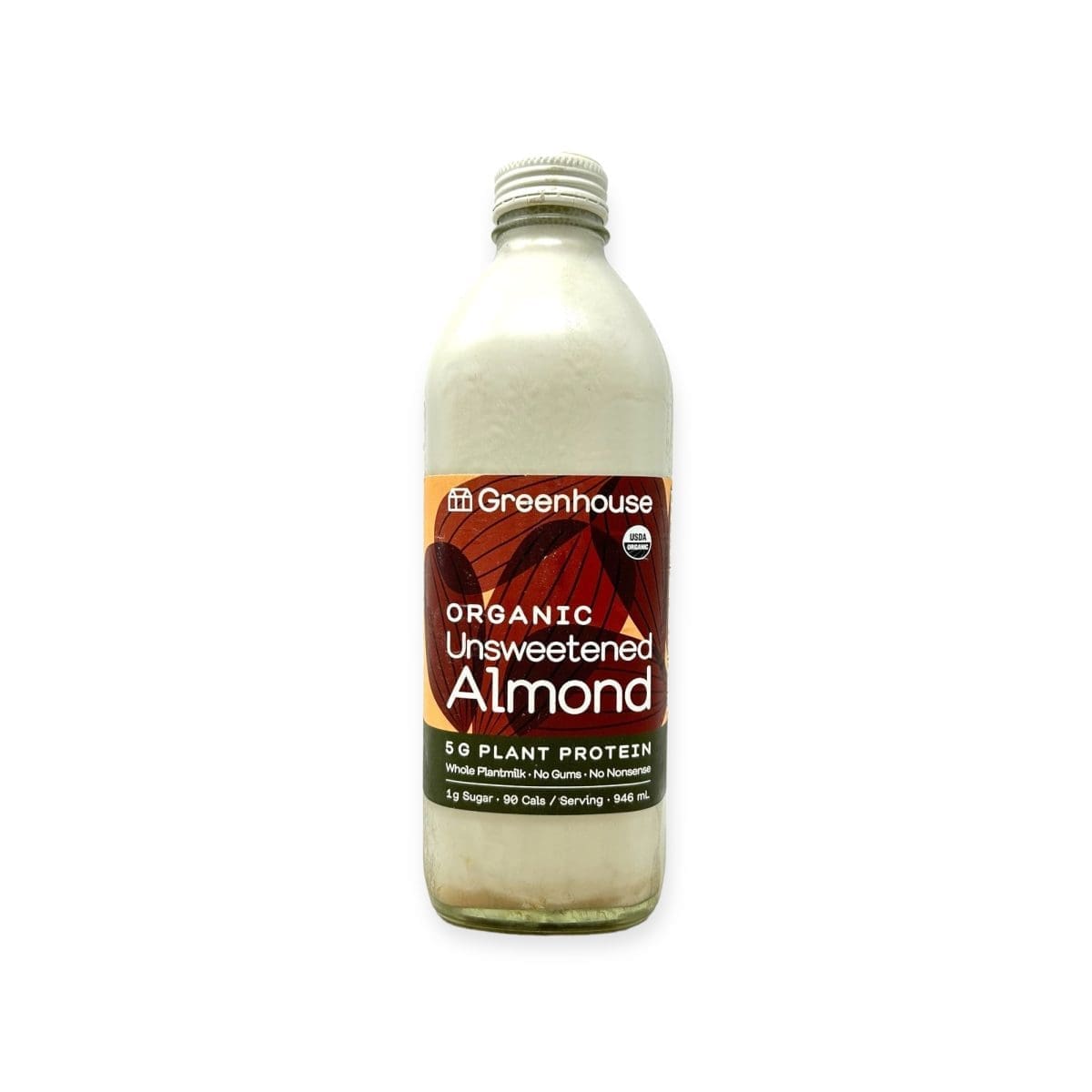 Greenhouse Organic Almond Drink Unsweetened (946mL)