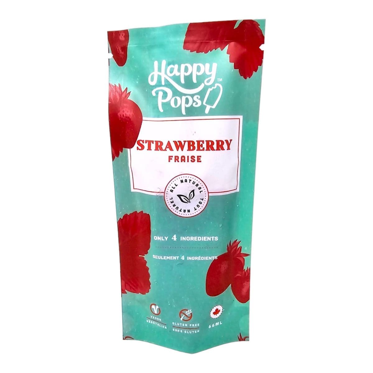 Happy Pops Strawberry Popsicle (66ml)