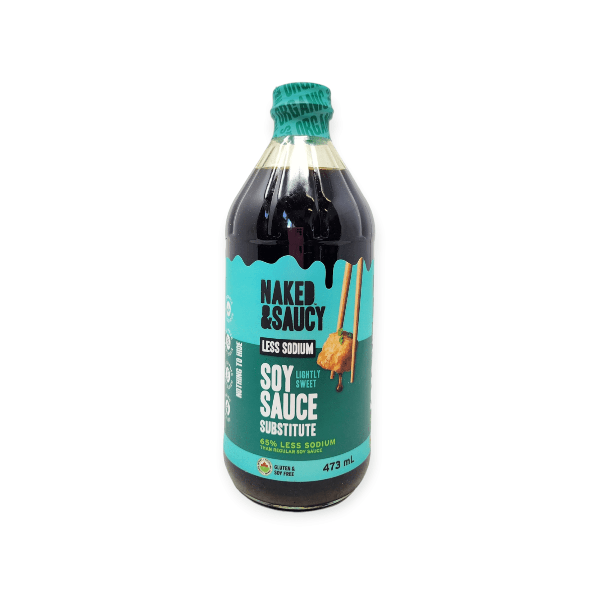 Naked & Saucy Less Sodium Substitute Soy Sauce (473mL)