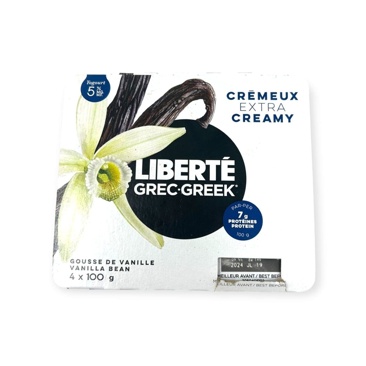 Liberte Greek Extra Creamy Vanilla Bean (4x100g)